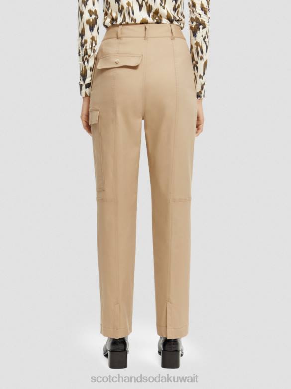 ملابس Scotch & Soda السراويل فائدة ملابس العمل الكاكي نحيف N0V4159