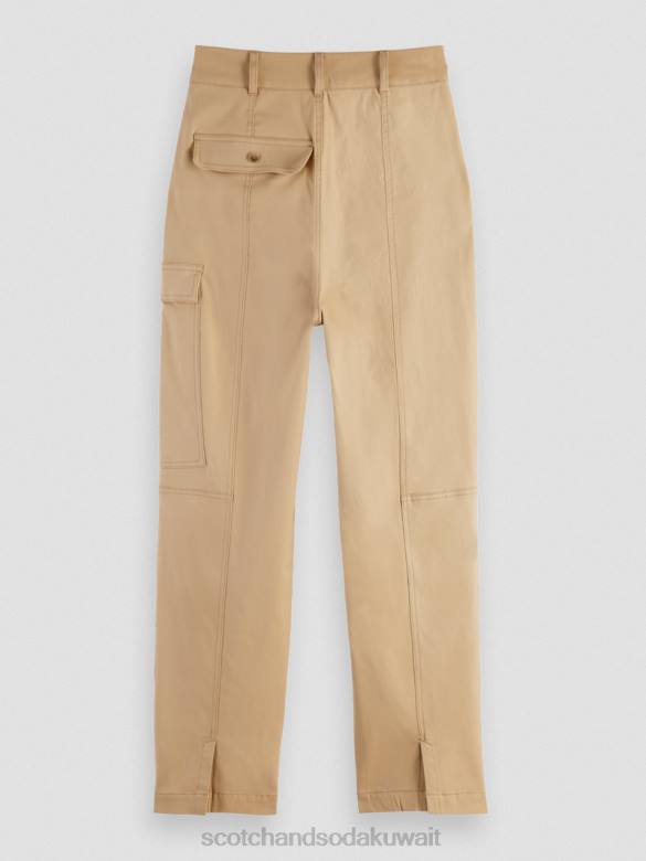 ملابس Scotch & Soda السراويل فائدة ملابس العمل الكاكي نحيف N0V4159