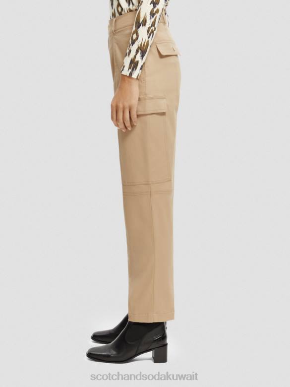 ملابس Scotch & Soda السراويل فائدة ملابس العمل الكاكي نحيف N0V4159