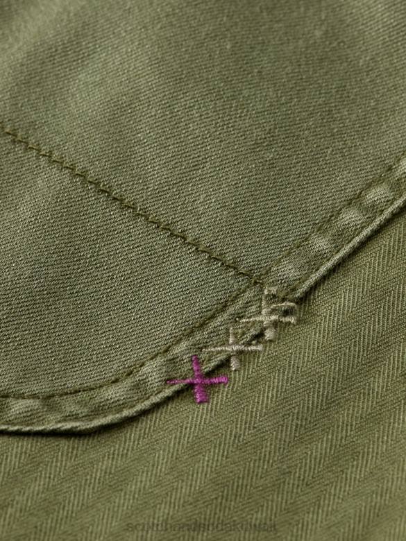 ملابس Scotch & Soda ذا بيب فريند فيت تشينو من القطن العضوي الأخضر العسكري نحيف N0V4169