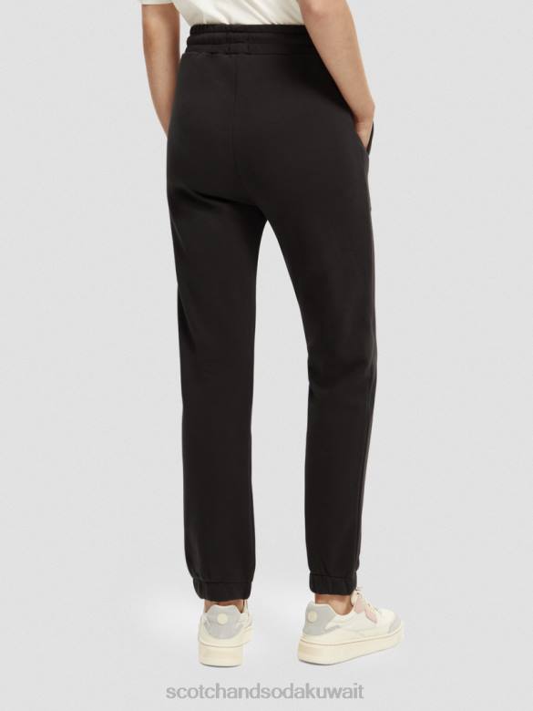 ملابس Scotch & Soda بنطال رياضي برسومات أسود نحيف N0V4170