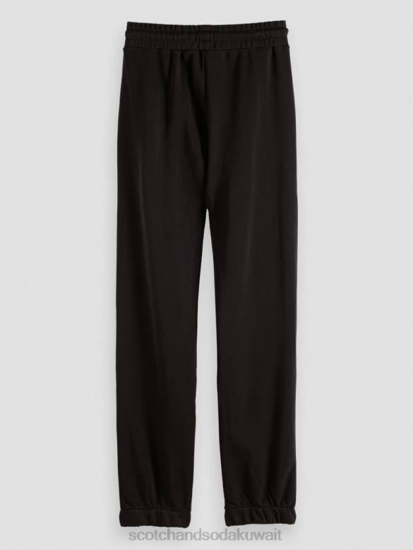 ملابس Scotch & Soda بنطال رياضي برسومات أسود نحيف N0V4170