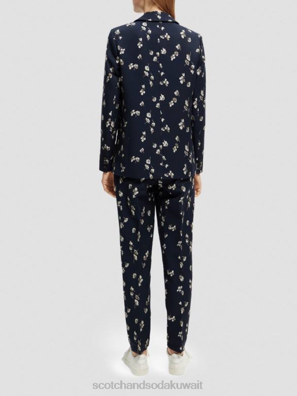ملابس Scotch & Soda سترة جاكار مطبوعة بقصة مريحة زهور التوليب نحيف N0V4174