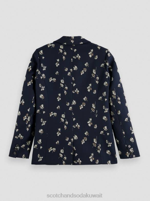 ملابس Scotch & Soda سترة جاكار مطبوعة بقصة مريحة زهور التوليب نحيف N0V4174