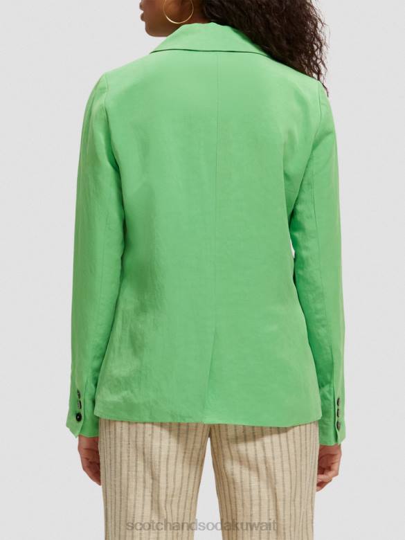 ملابس Scotch & Soda سترة مزدوجة الصدر ببغاء مشرق نحيف N0V4176
