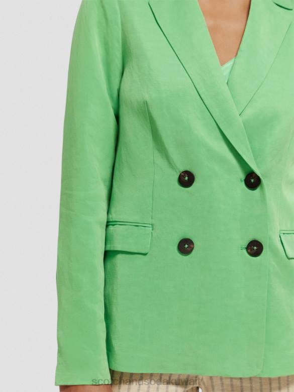 ملابس Scotch & Soda سترة مزدوجة الصدر ببغاء مشرق نحيف N0V4176