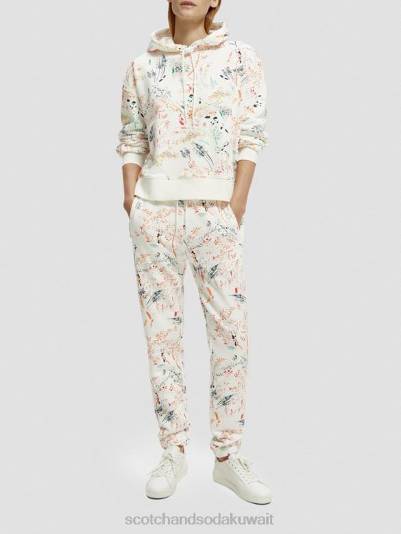 ملابس Scotch & Soda هوديي محبوك فضفاض وايلدر وايت نحيف N0V4177
