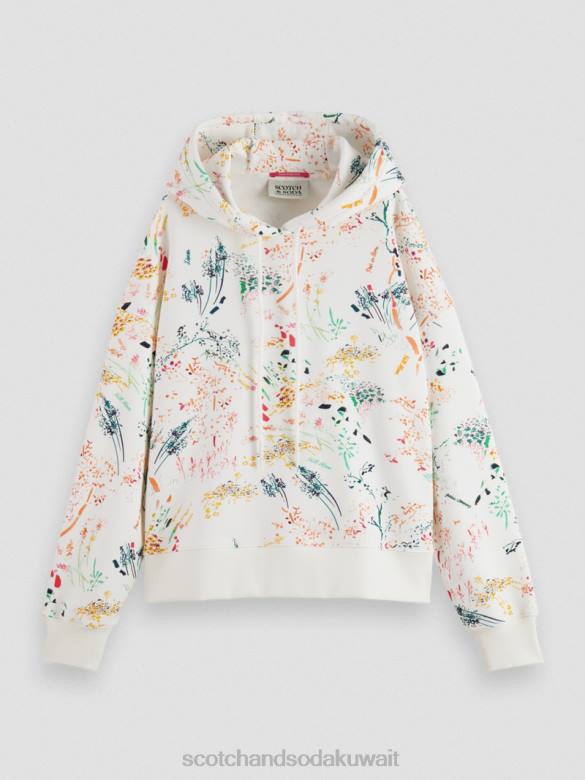 ملابس Scotch & Soda هوديي محبوك فضفاض وايلدر وايت نحيف N0V4177