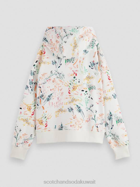 ملابس Scotch & Soda هوديي محبوك فضفاض وايلدر وايت نحيف N0V4177