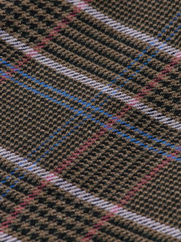 ملابس Scotch & Soda بليزر كاروهات مزدوج الصدر من تصميم هيريتيج البوب ​​التراث نحيف N0V4180
