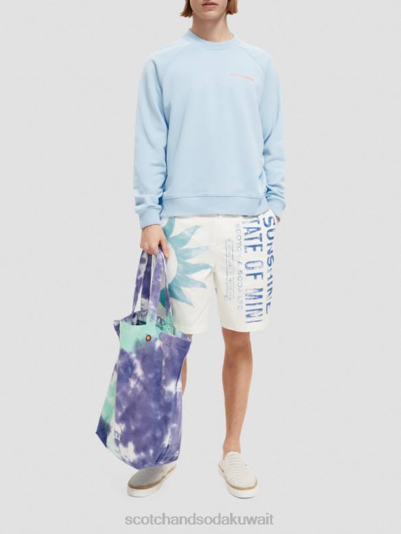ملابس Scotch & Soda سترة من القطن العضوي سماء نحيف N0V4197