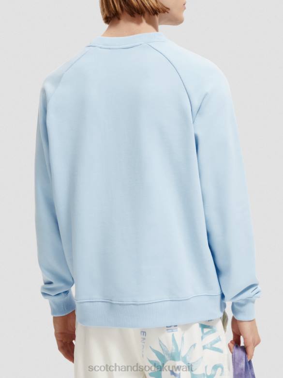 ملابس Scotch & Soda سترة من القطن العضوي سماء نحيف N0V4197