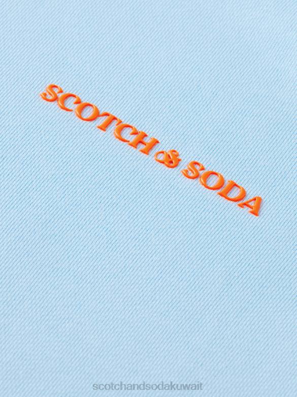 ملابس Scotch & Soda سترة من القطن العضوي سماء نحيف N0V4197