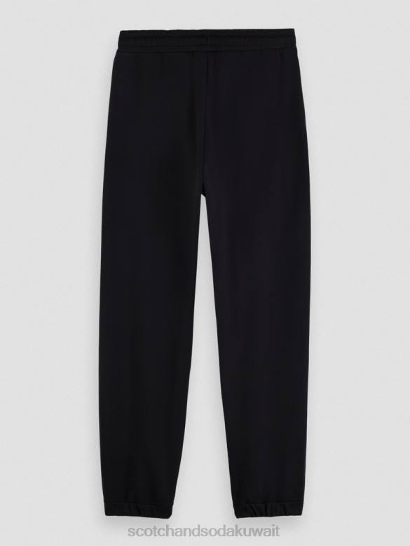 ملابس Scotch & Soda بنطال رياضي من القطن العضوي أسود نحيف N0V4208