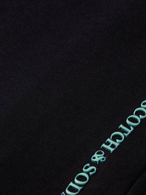ملابس Scotch & Soda بنطال رياضي من القطن العضوي أسود نحيف N0V4208