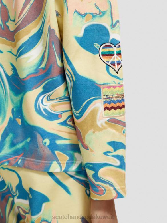 ملابس Scotch & Soda ولد ليحب هوديي رخام نحيف N0V4212