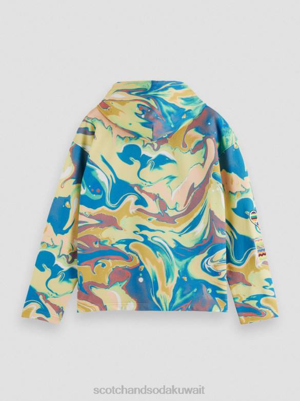 ملابس Scotch & Soda ولد ليحب هوديي رخام نحيف N0V4212