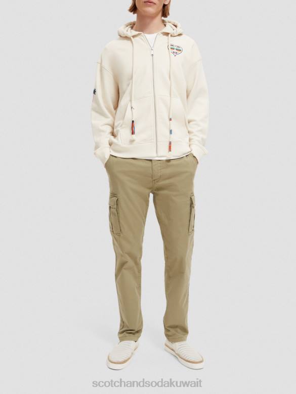 ملابس Scotch & Soda ولد ليحب هوديي العمل الفني بيج فاتح نحيف N0V4221