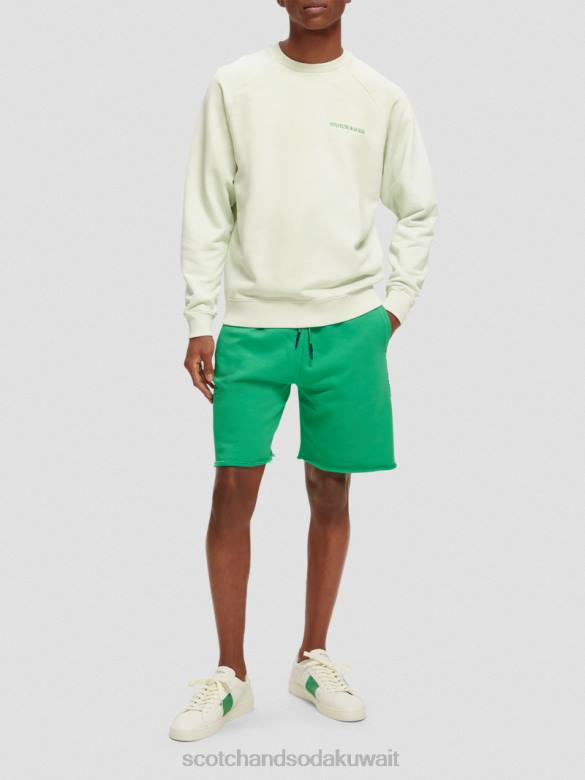 ملابس Scotch & Soda سترة من القطن العضوي المصبوغ بالنباتات نعناع نحيف N0V4222