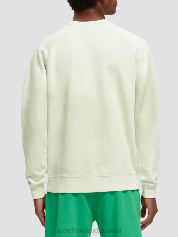 ملابس Scotch & Soda سترة من القطن العضوي المصبوغ بالنباتات نعناع نحيف N0V4222