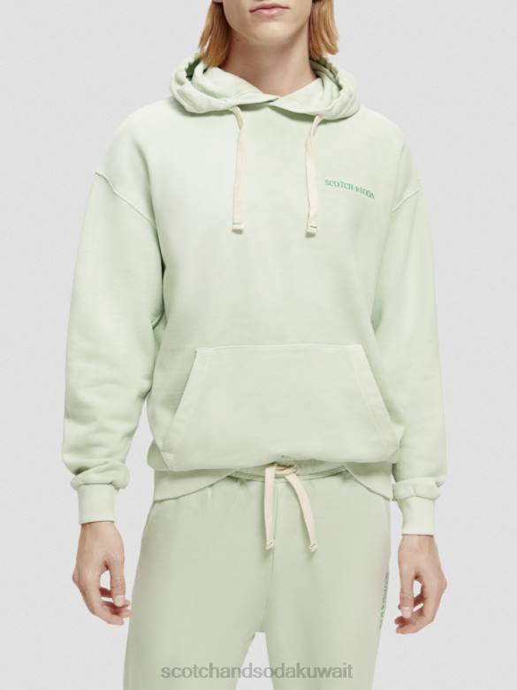 ملابس Scotch & Soda هوديي مصبوغ بالنباتات نعناع نحيف N0V4224