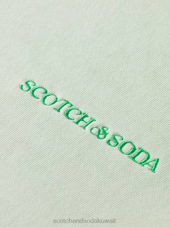 ملابس Scotch & Soda هوديي مصبوغ بالنباتات نعناع نحيف N0V4224
