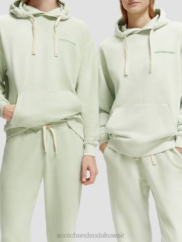 ملابس Scotch & Soda هوديي مصبوغ بالنباتات نعناع نحيف N0V4224
