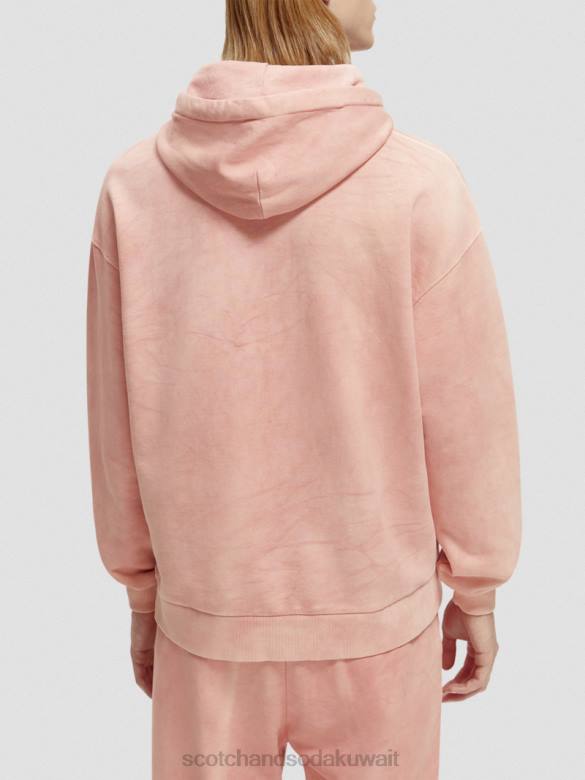 ملابس Scotch & Soda هوديي مصبوغ بالنباتات فلامنغو نحيف N0V4225