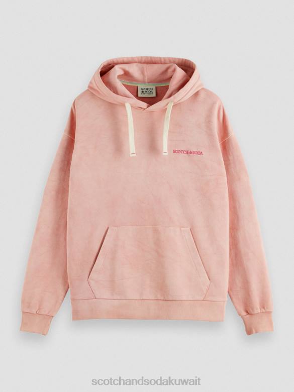 ملابس Scotch & Soda هوديي مصبوغ بالنباتات فلامنغو نحيف N0V4225