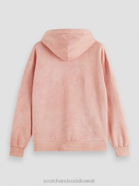 ملابس Scotch & Soda هوديي مصبوغ بالنباتات فلامنغو نحيف N0V4225