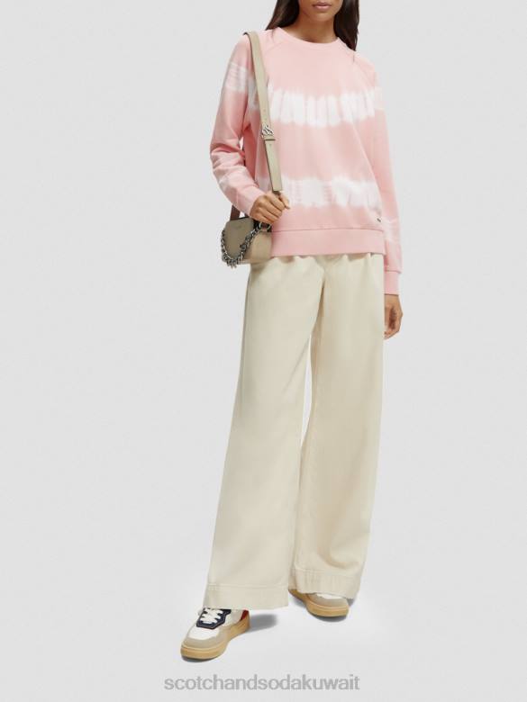 ملابس Scotch & Soda سترة مصبوغة بقصة مريحة وَردَة نحيف N0V4228
