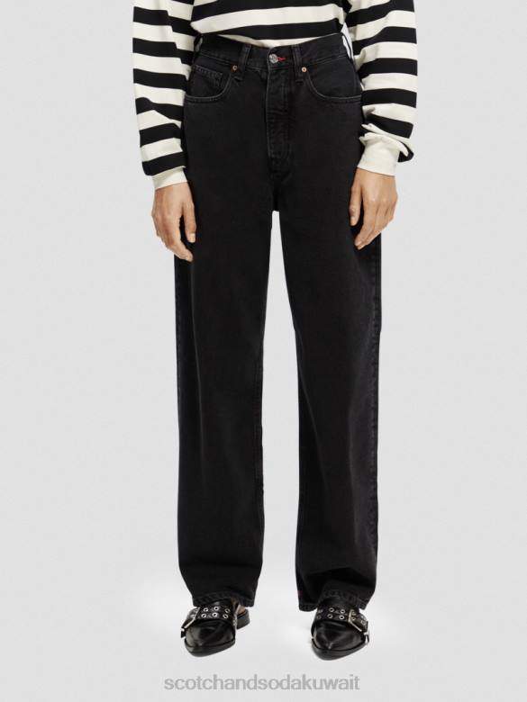 ملابس Scotch & Soda بنطلون جينز صديقها الفضفاض للغاية عالي الارتفاع فائض نحيف N0V4231
