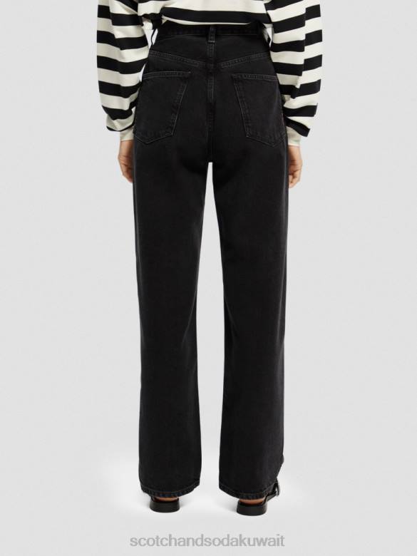 ملابس Scotch & Soda بنطلون جينز صديقها الفضفاض للغاية عالي الارتفاع فائض نحيف N0V4231