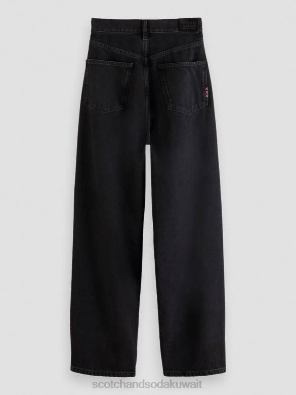 ملابس Scotch & Soda بنطلون جينز صديقها الفضفاض للغاية عالي الارتفاع فائض نحيف N0V4231