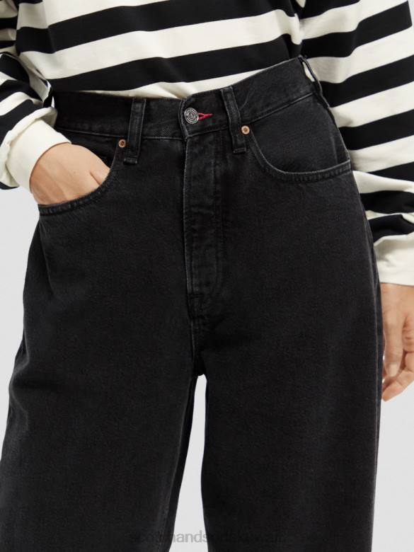 ملابس Scotch & Soda بنطلون جينز صديقها الفضفاض للغاية عالي الارتفاع فائض نحيف N0V4231
