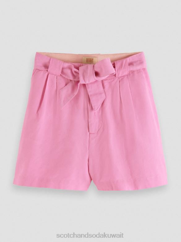 ملابس Scotch & Soda شورت متوسط ​​الطول عالي الارتفاع الأوركيد الوردي نحيف N0V4239