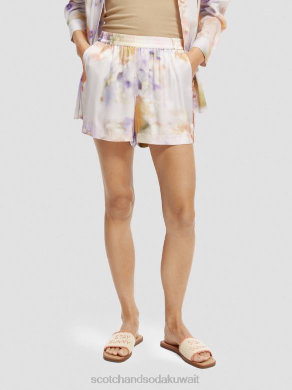 ملابس Scotch & Soda طباعة السراويل واسعة الساق طباعة الحركة نحيف N0V4244