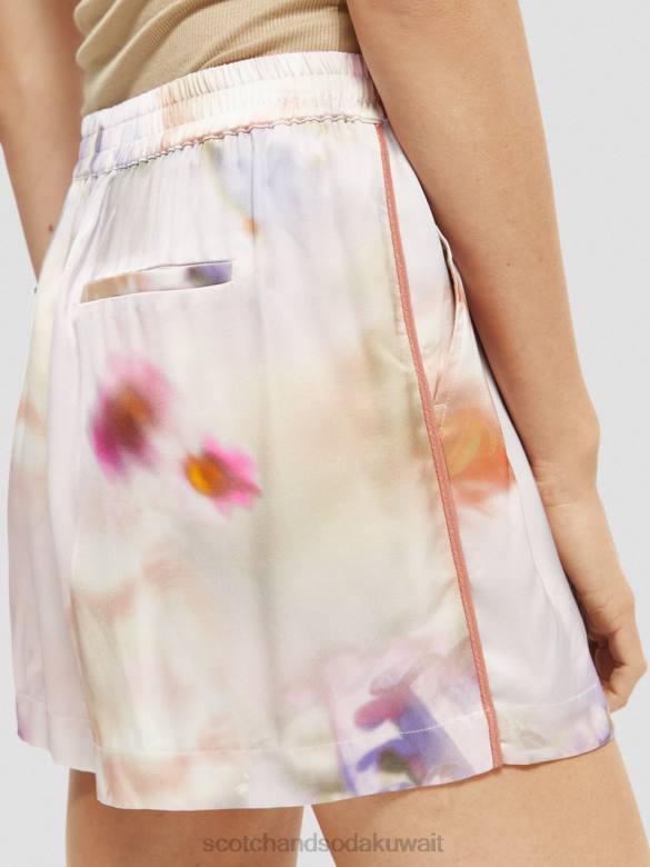 ملابس Scotch & Soda طباعة السراويل واسعة الساق طباعة الحركة نحيف N0V4244