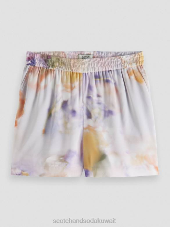 ملابس Scotch & Soda طباعة السراويل واسعة الساق طباعة الحركة نحيف N0V4244