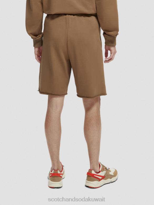 ملابس Scotch & Soda شورت عرق من القطن العضوي رمادي داكن نحيف N0V4249