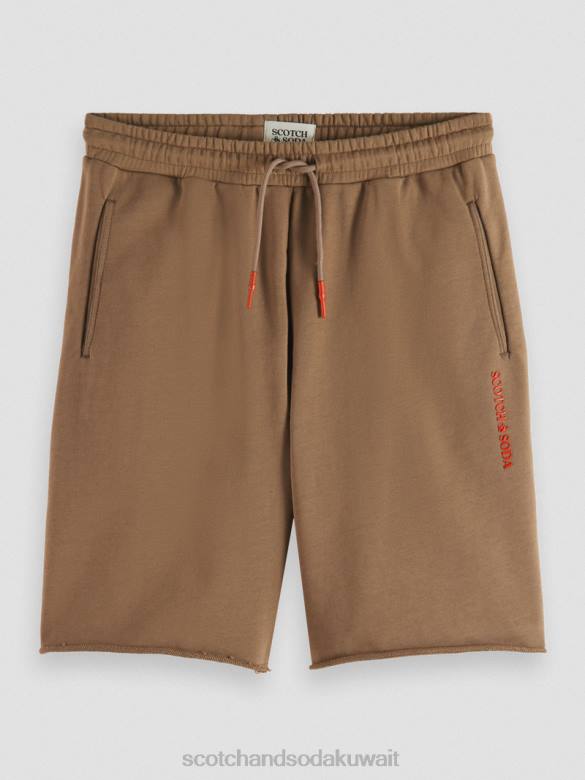 ملابس Scotch & Soda شورت عرق من القطن العضوي رمادي داكن نحيف N0V4249