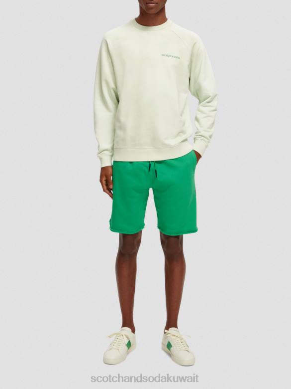 ملابس Scotch & Soda شورت عرق من القطن العضوي الأمازون الأخضر نحيف N0V4253
