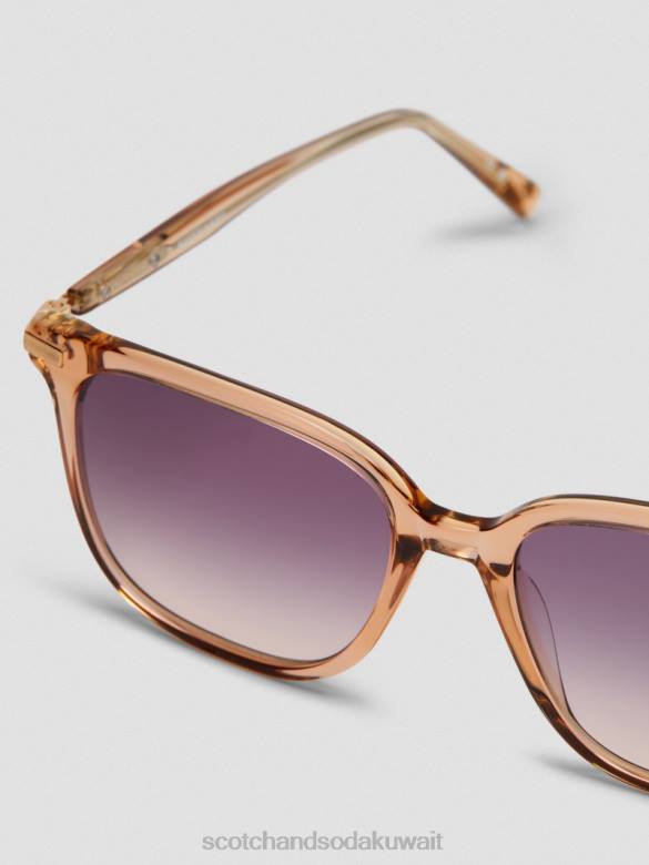 مُكَمِّلات Scotch & Soda نظارات بيفرلي الشمسية اللون البيج نحيف N0V4264