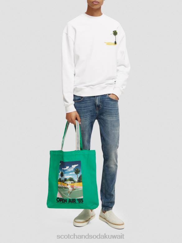 مُكَمِّلات Scotch & Soda حقيبة قماش عمل فني الأمازون الأخضر نحيف N0V4267
