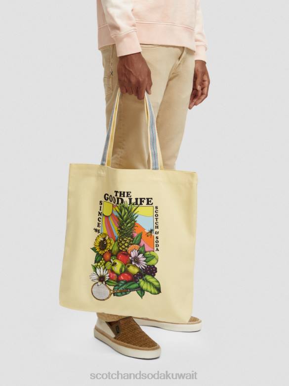 مُكَمِّلات Scotch & Soda حقيبة قماش عمل فني موز نحيف N0V4268