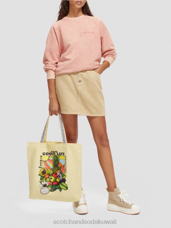 مُكَمِّلات Scotch & Soda حقيبة قماش عمل فني موز نحيف N0V4268