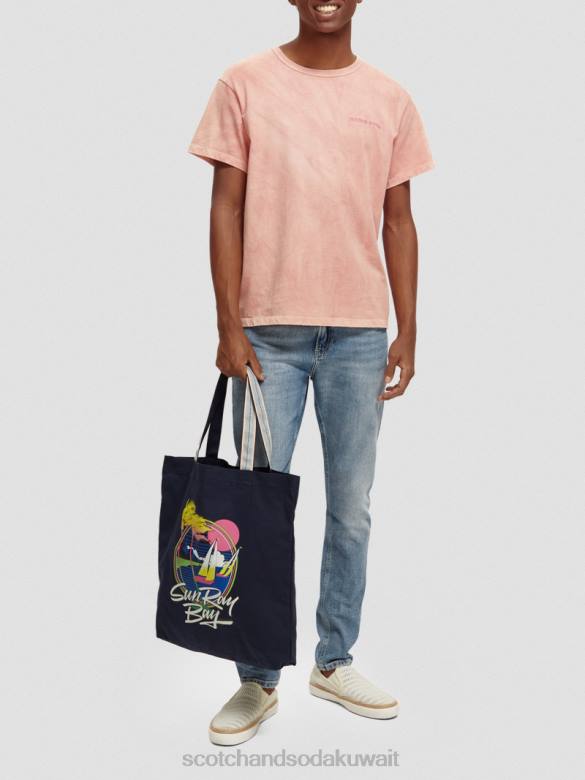 مُكَمِّلات Scotch & Soda حقيبة قماش عمل فني القوات البحرية نحيف N0V4269