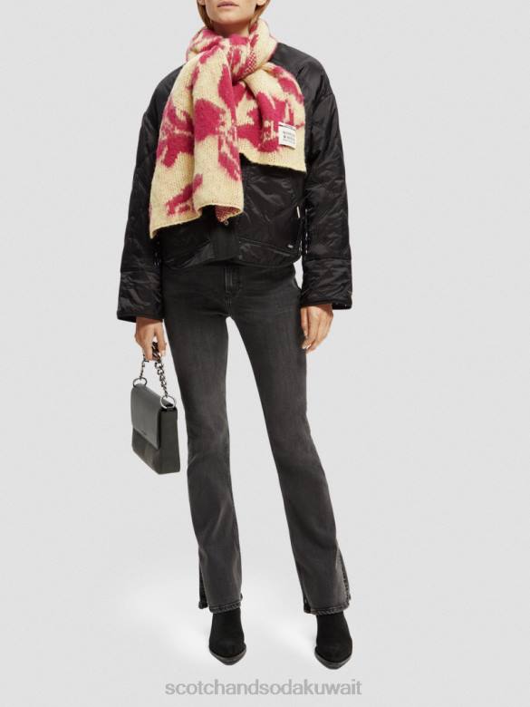 مُكَمِّلات Scotch & Soda وشاح منسوج من الجاكار المصقول الفشار نحيف N0V4279