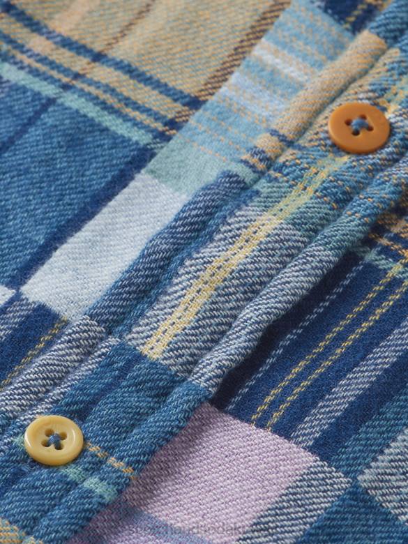 ملابس Scotch & Soda قميص فلانيل بمربعات بمقاس عادي التحرير والسرد ج رجال N0V4302