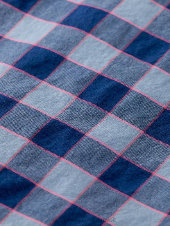 ملابس Scotch & Soda قميص مربعات خفيف الوزن ذو قصة عادية التحرير والسرد ب رجال N0V4317